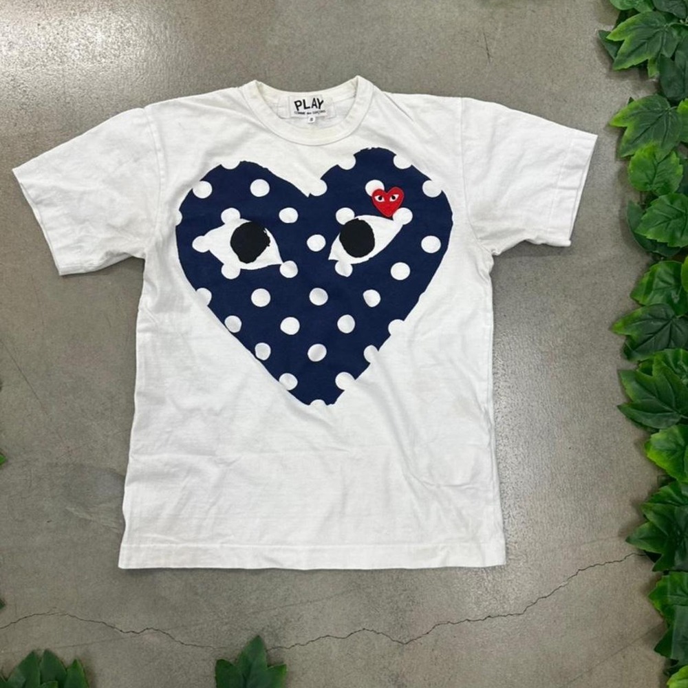 Comme des Garçons PLAY Polka Dot Heart Tee